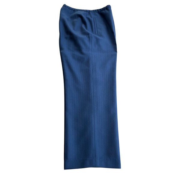 Pendleton Women’s Flat Front Trousers Slacks Pants Size 10 Blue 100%‎ Wool Lined - Picture 2 of 14